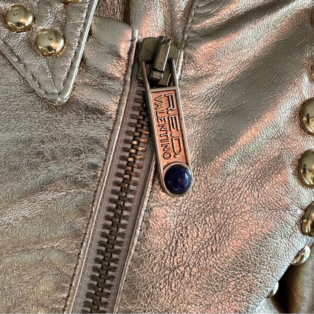 RED VALENTINO - NEW genuine leather w/ studs details. - Picture 8 of 12
